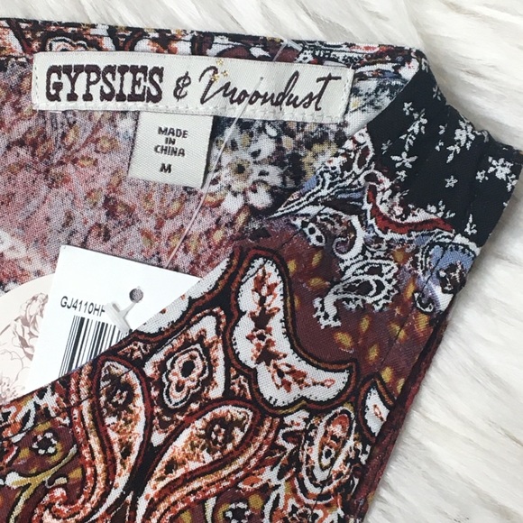 Gypsies & Moondust Boho Floral Woven Shift Tunic - Picture 5 of 6